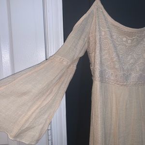 Cream colored dress with bell sleeves!